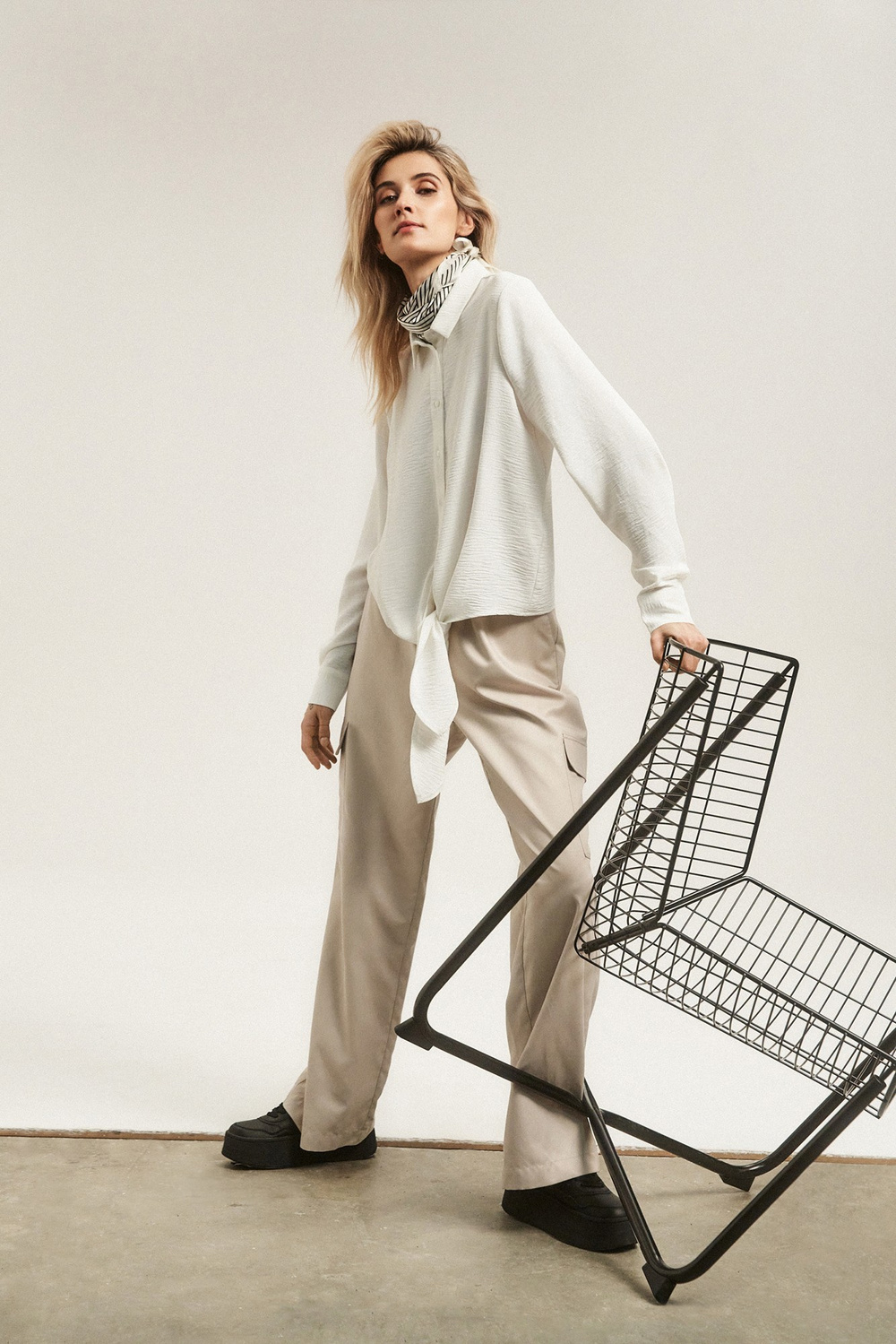 Marisse Women&#039;s Shirt L-Ko-4312 Off White