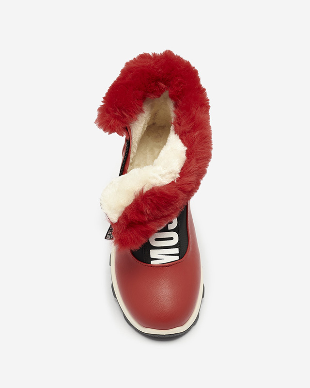 Resti Red women's insulated boots with fur Scherr- Footwear