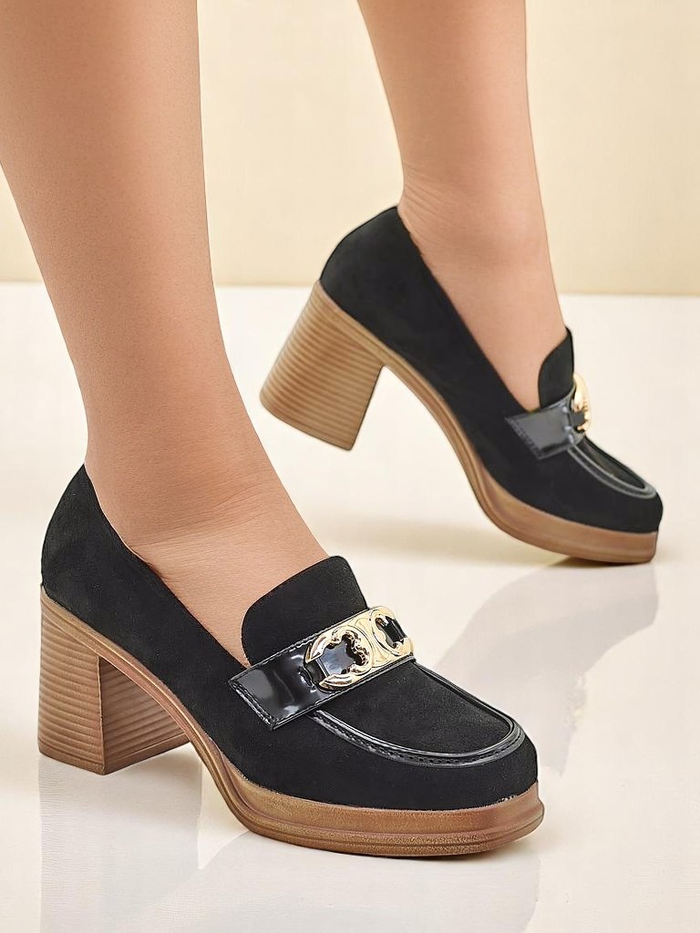 Resti Womens moccasins on a block heel Qeroy