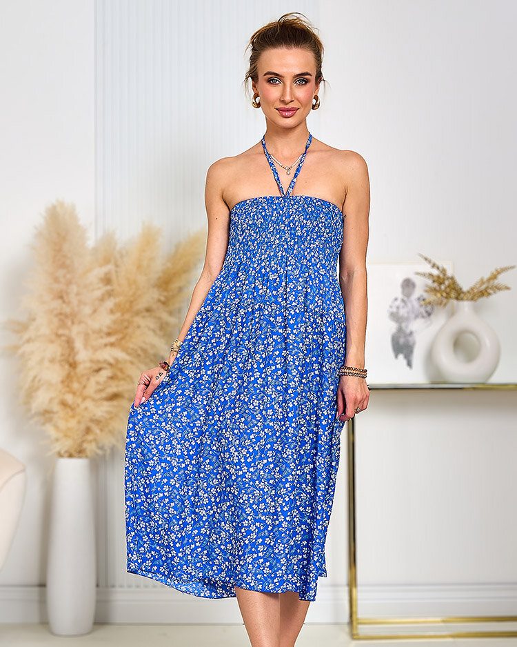 Дамска рокля до коляното с щампа