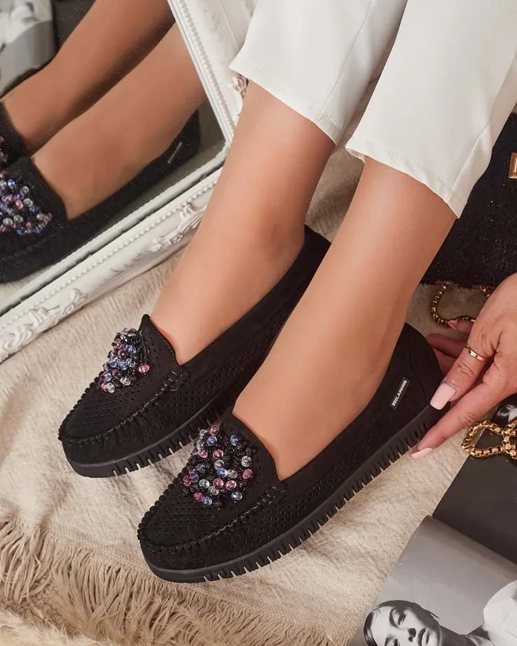 Resti Women's beaded openwork moccasins Namis