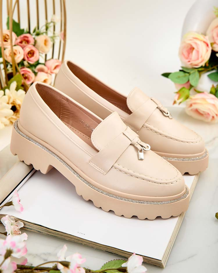Resti Women&#039;s moccasins with zircons Ali