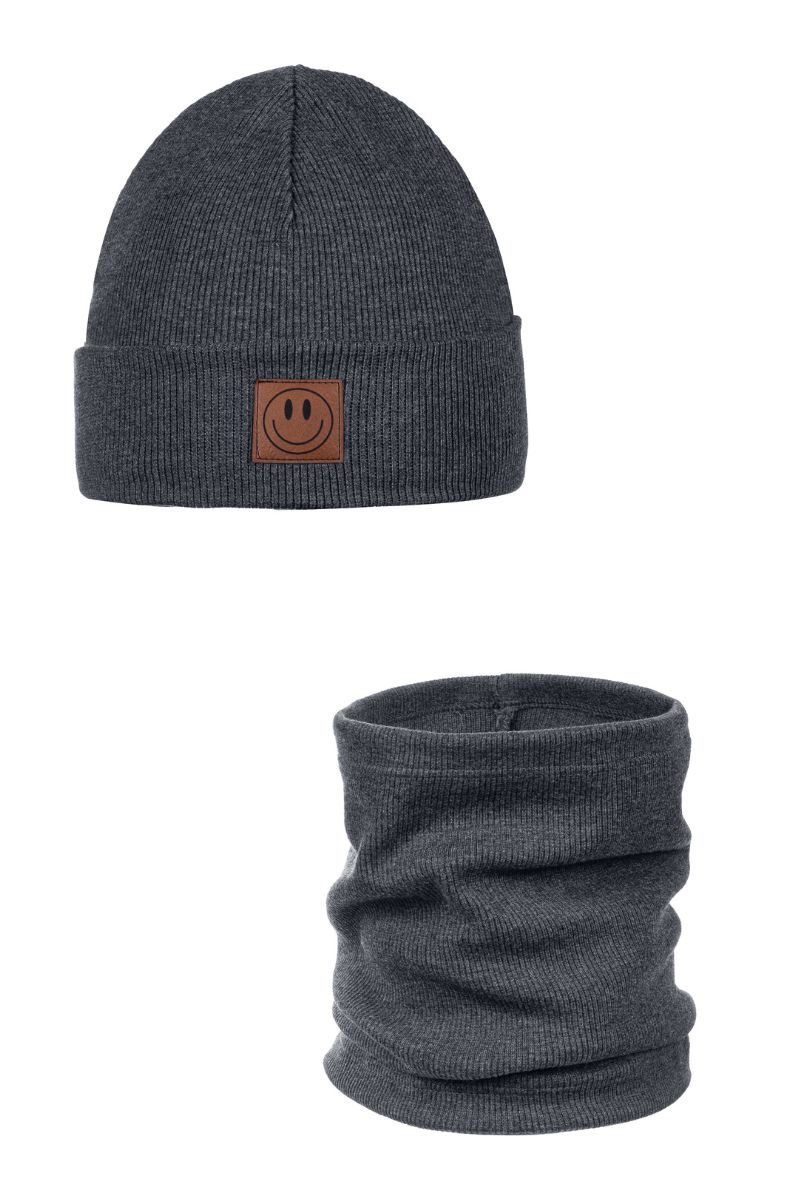Detská súprava čiapky a nákrčníka SMILE