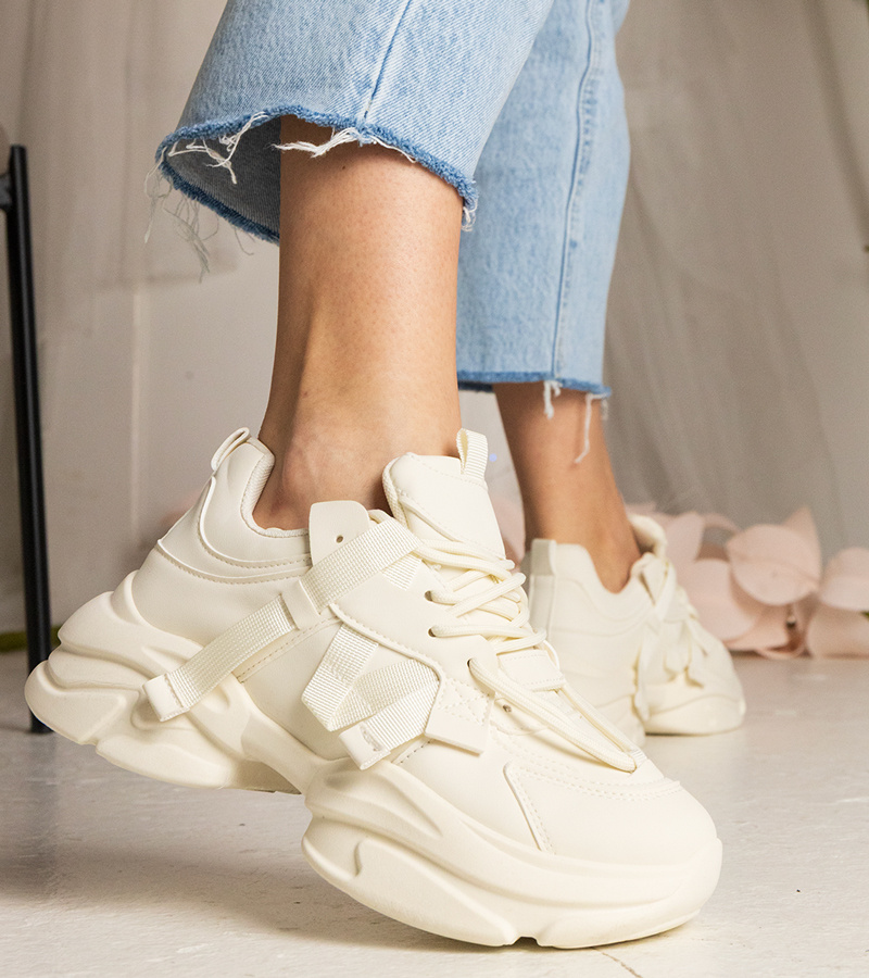 Gemre Adidași bej pentru femei masivi sportivi Zarina