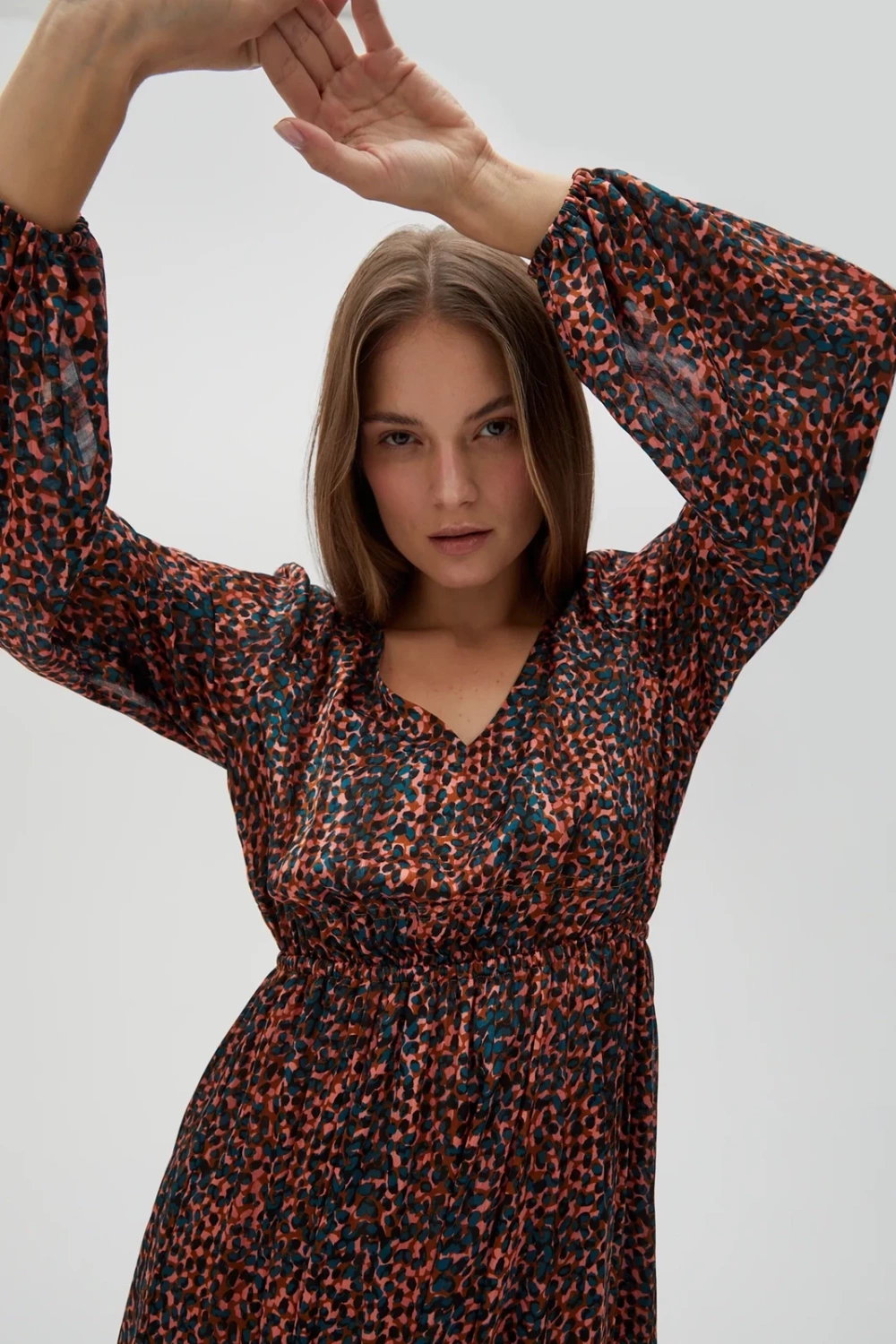 Marisse Women's Dress L-Su-4612 L.Brown