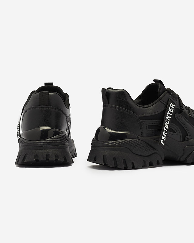 Resti Black women's sneaker sports shoes Evilpo- Footwear