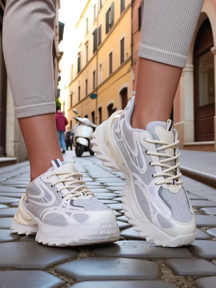 Resti Women's lacquered sneakers Leysi