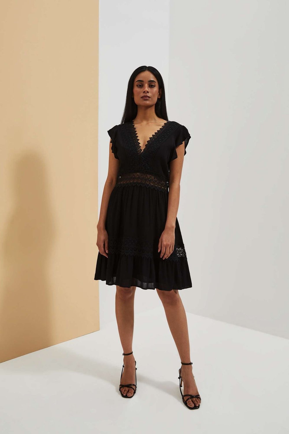 Marisse Women&#039;s Dress L-Su-4045 Black
