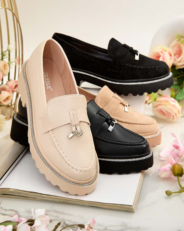 Resti Women&#039;s moccasins with zircons Ali