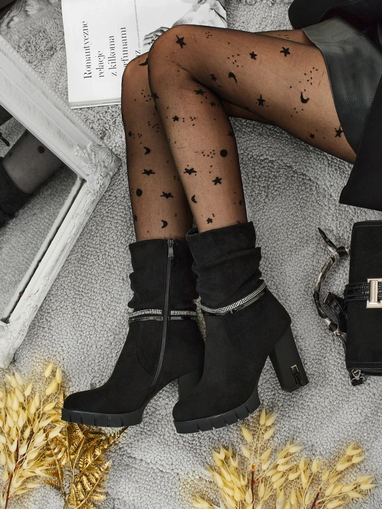 Resti BrambleDusk Women's Eco Suede Block Heel Ankle Boots