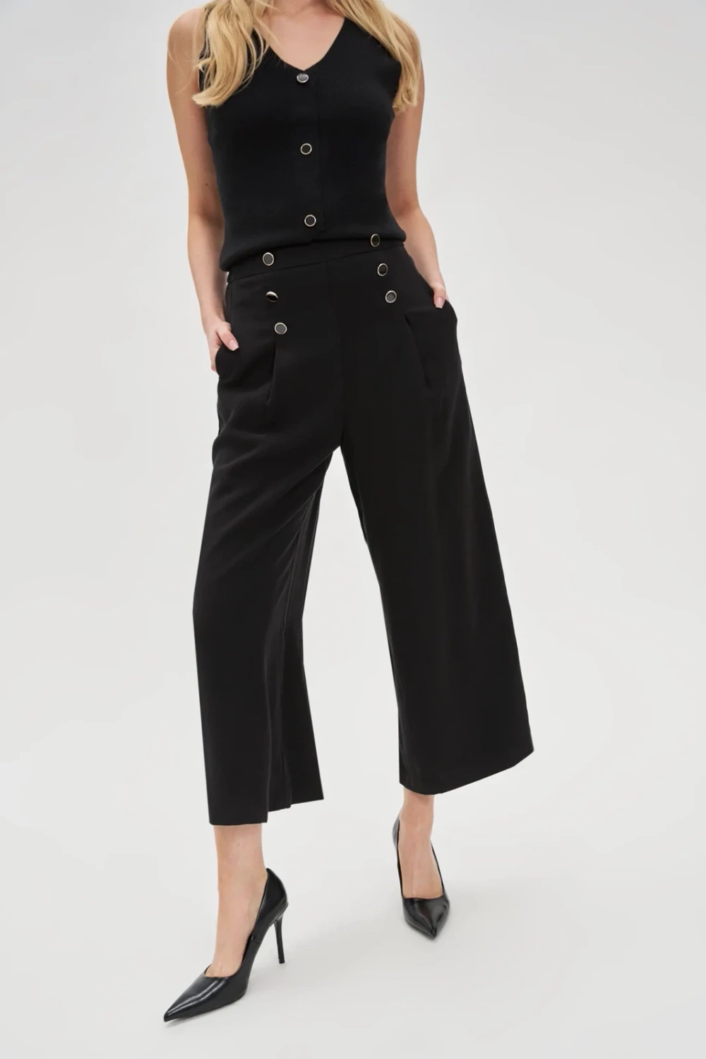 Marisse Women's Trousers L-Sp-4634 Black