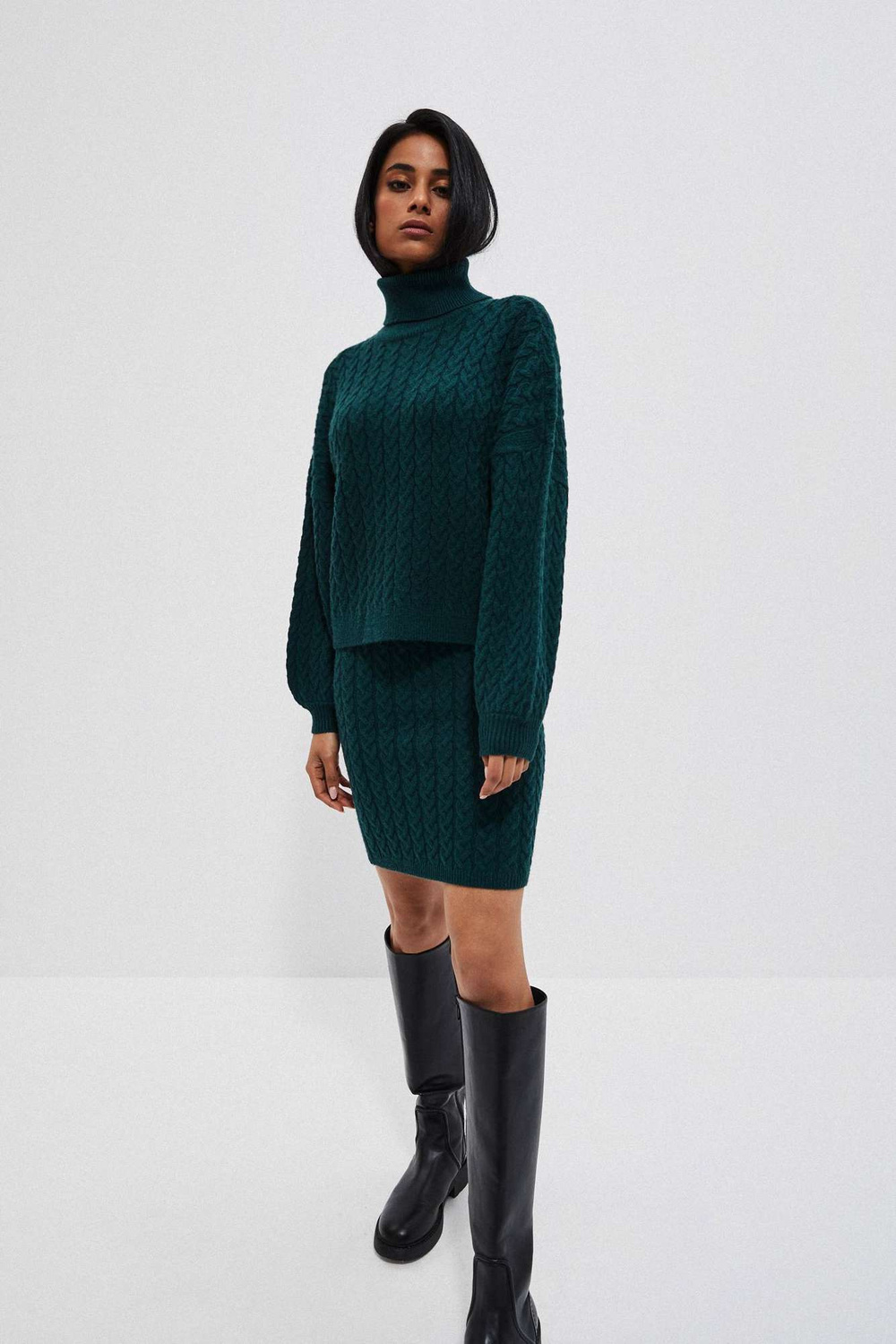 Marisse Skirt Z-Sc-3911 D.Green