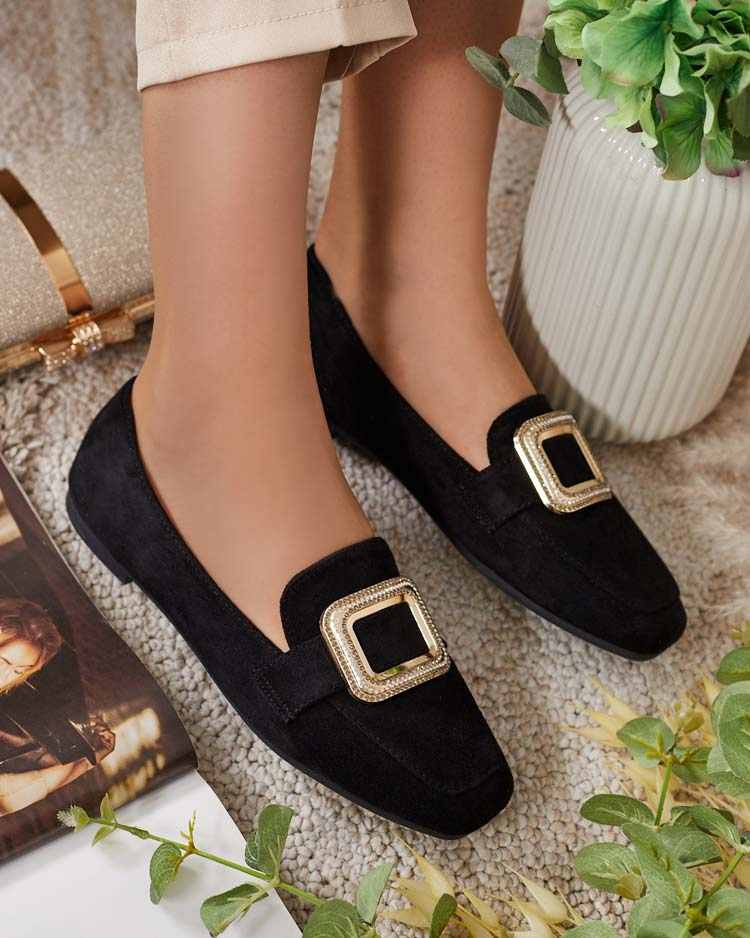 Resti Women's moccasins with buckle Serbento