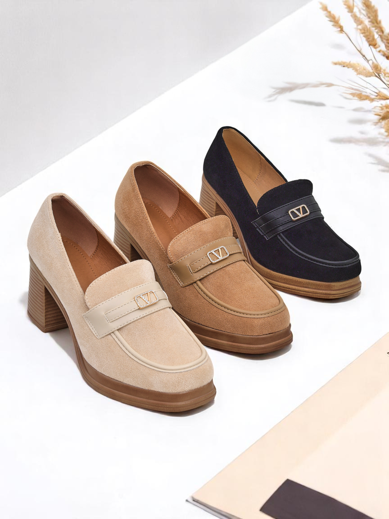 Resti women’s block-heel loafers Evelay
