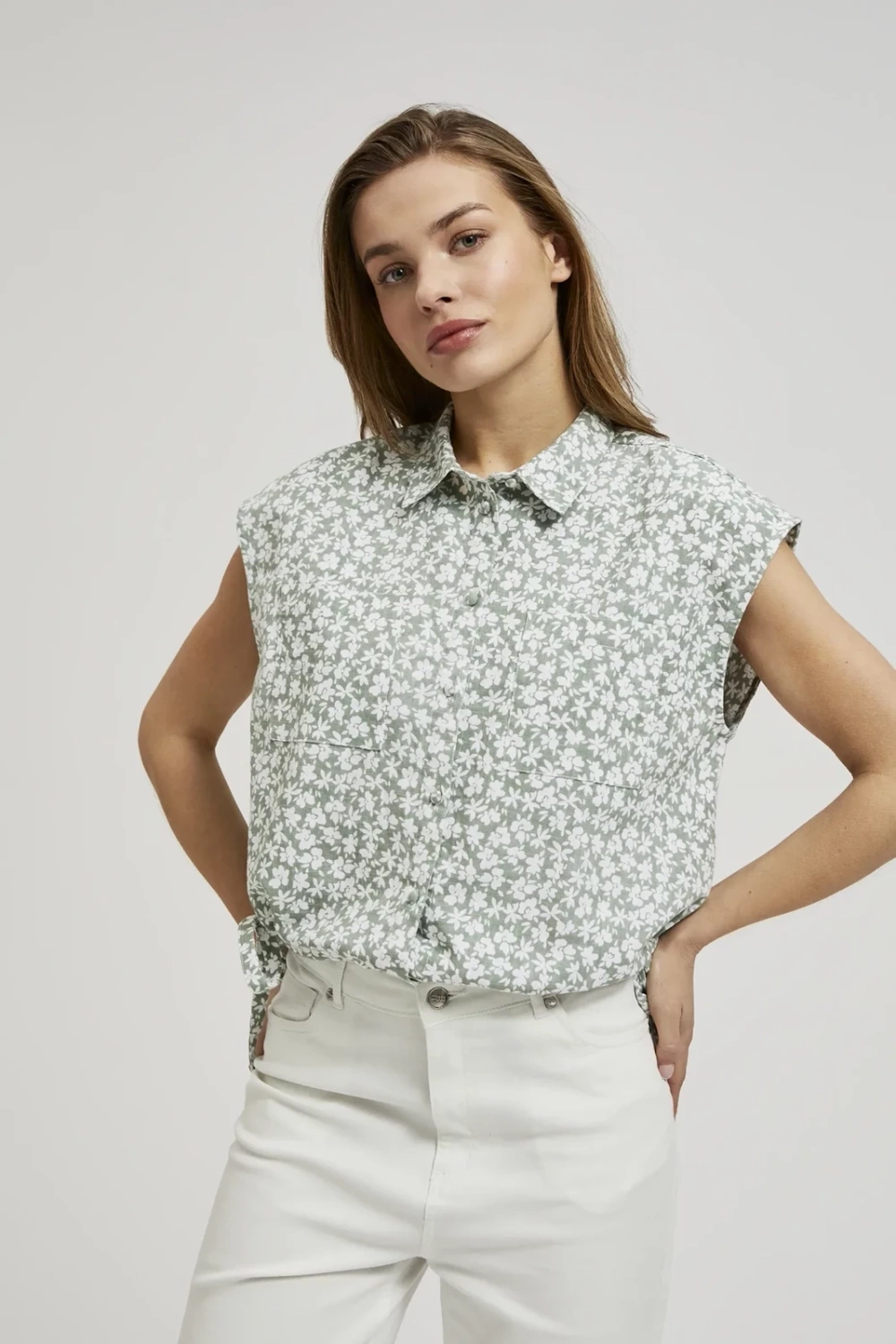 Marisse Women&#039;s Shirt L-Ko-4374 Olive