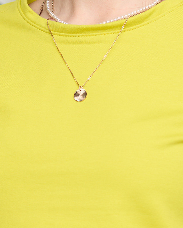 Resti Women's cotton sports sweat suit set in a lime color - Clothing