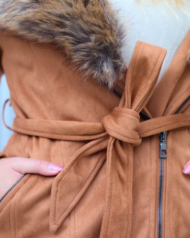 Resti Camel women's fur coat jacket - Clothing