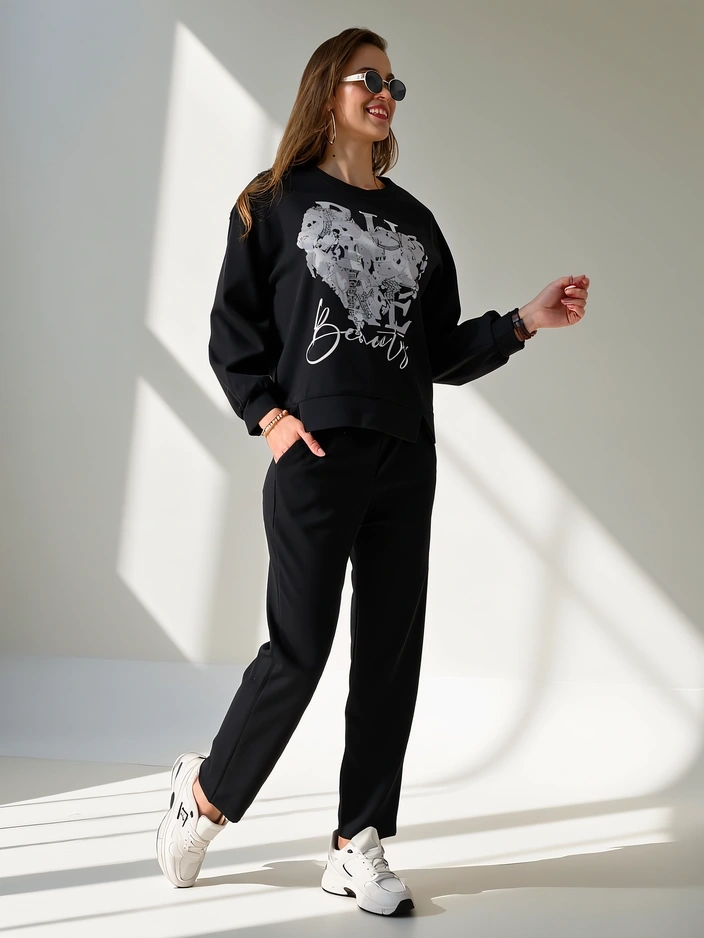 Resti Women's viscose set with print