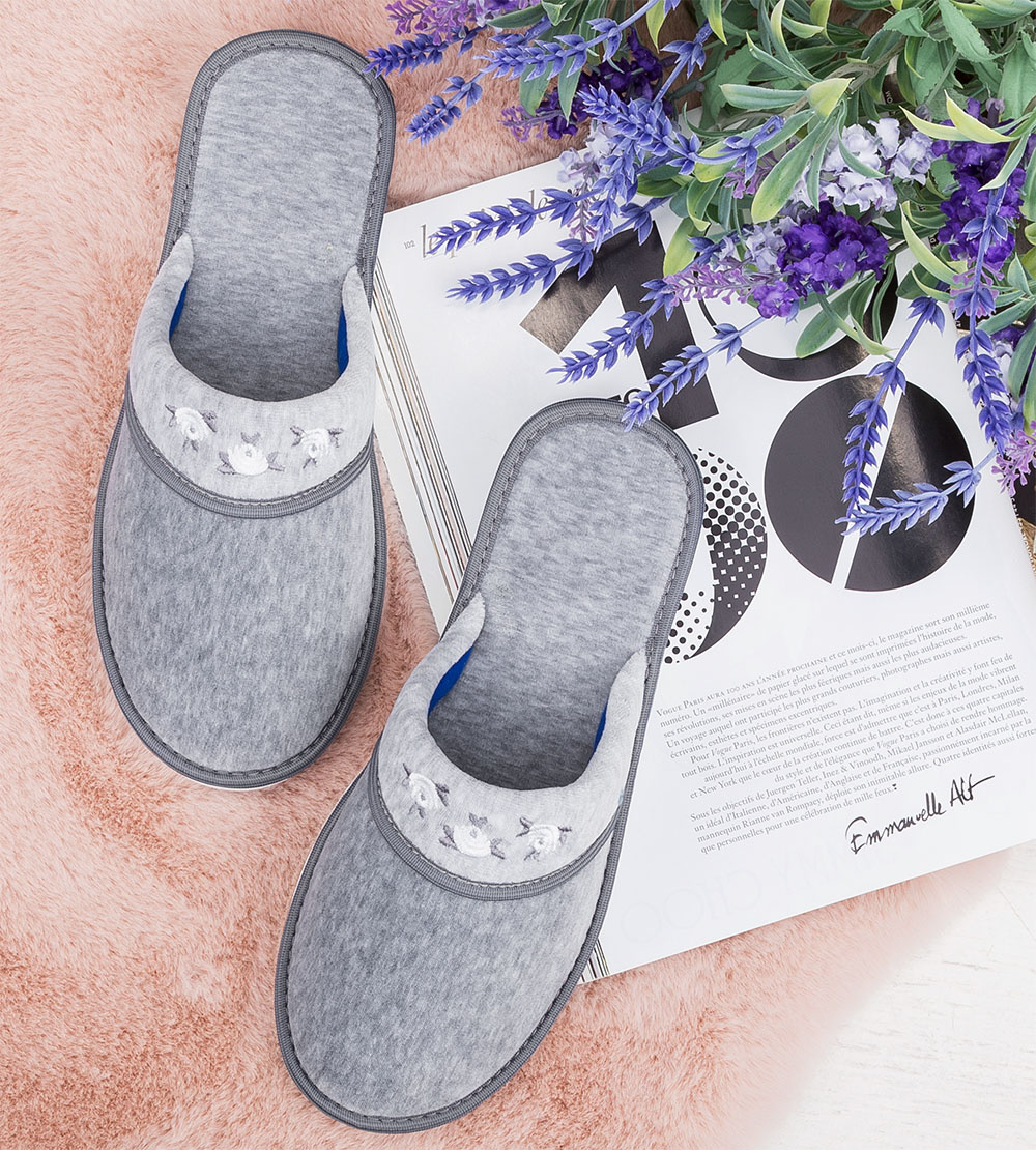 Дамски чехли Natural Style NS-059 Сиви