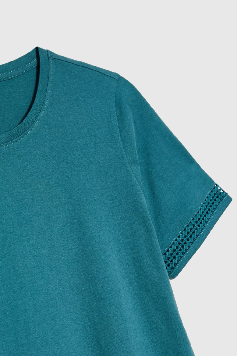 Marisse Green Short-Sleeved Cotton T-Shirt