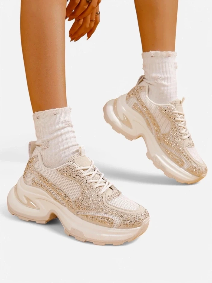Resti Women's Sports Sneakers with Rhinestones Bloss