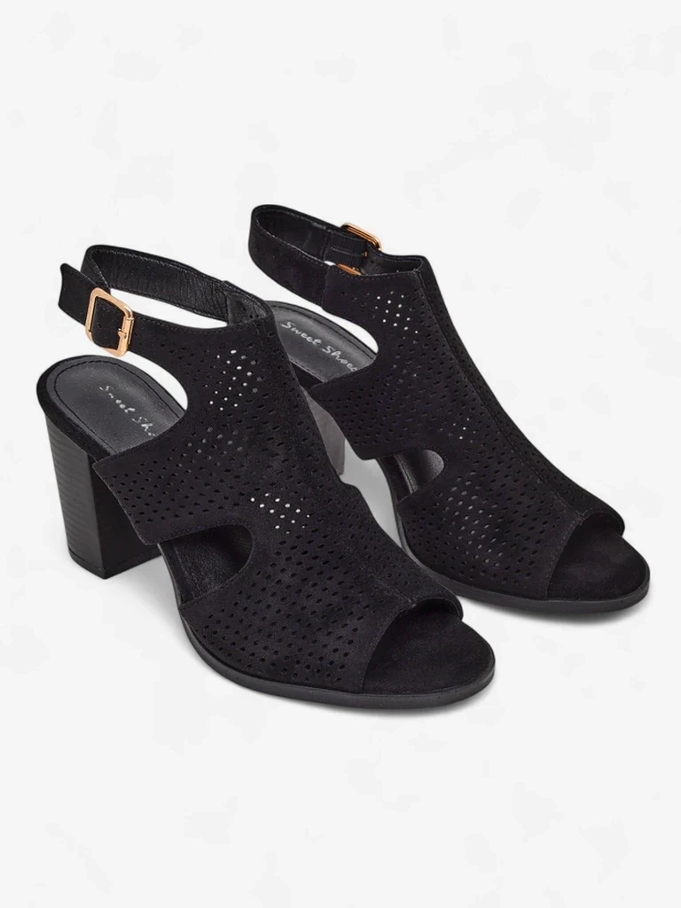 Resti women’s hollow-out block heel sandals Abetle
