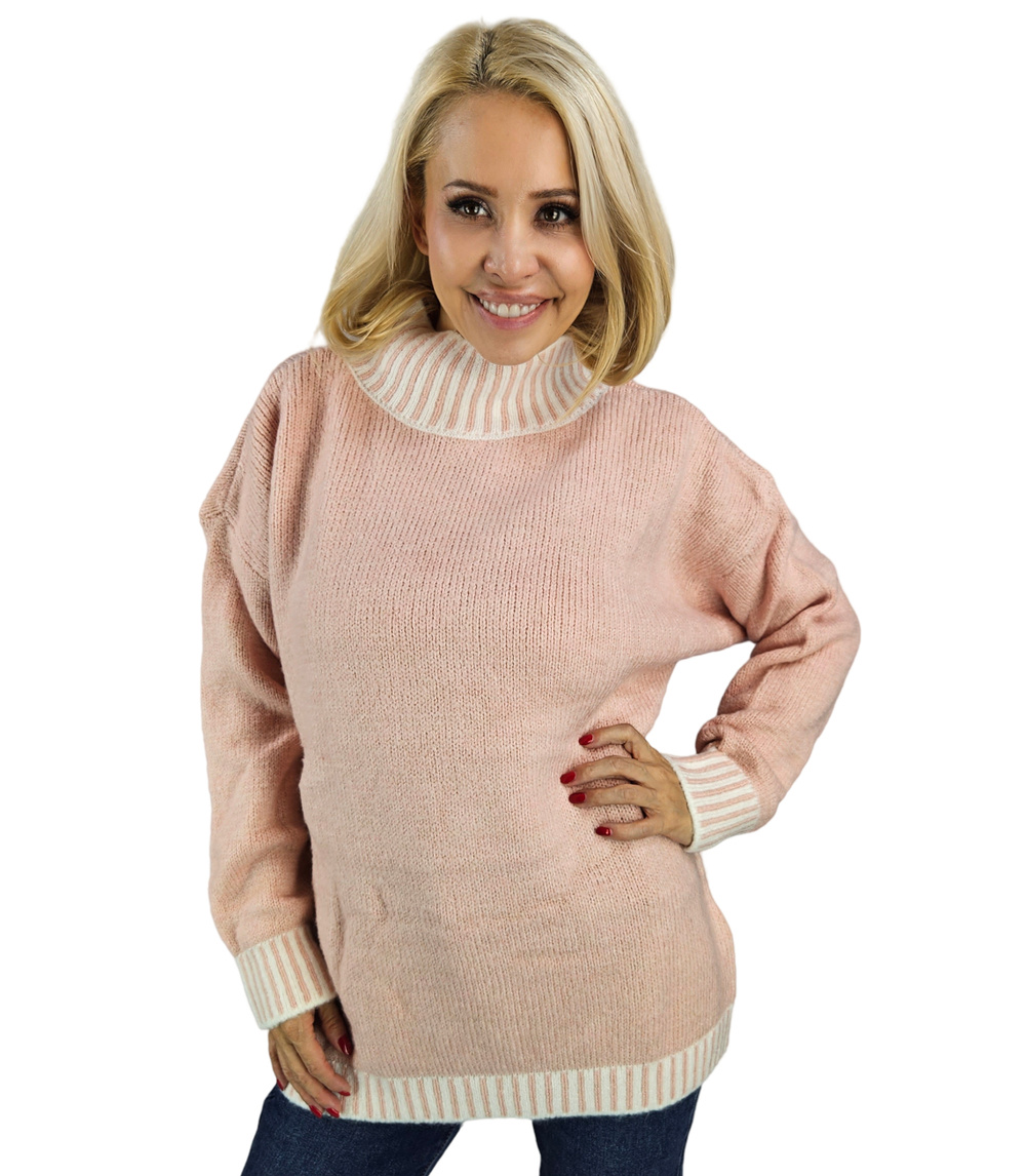 Pri Warm and cozy women's striped sweater autumn winter KEIRA