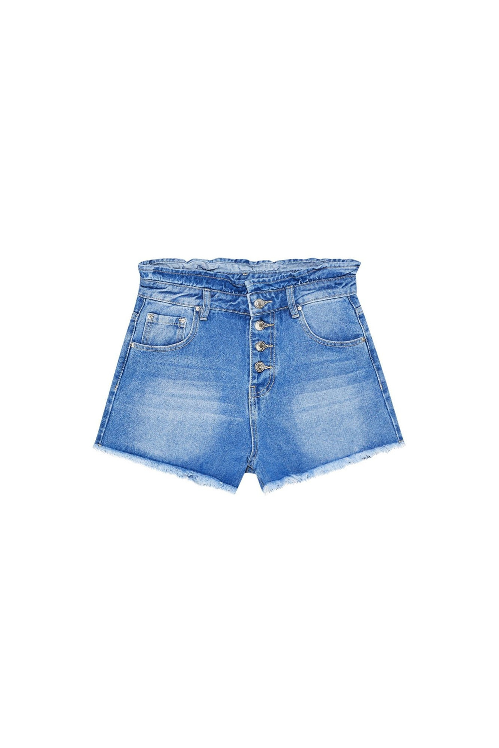 Pantaloni scurți din denim cu talie înaltă