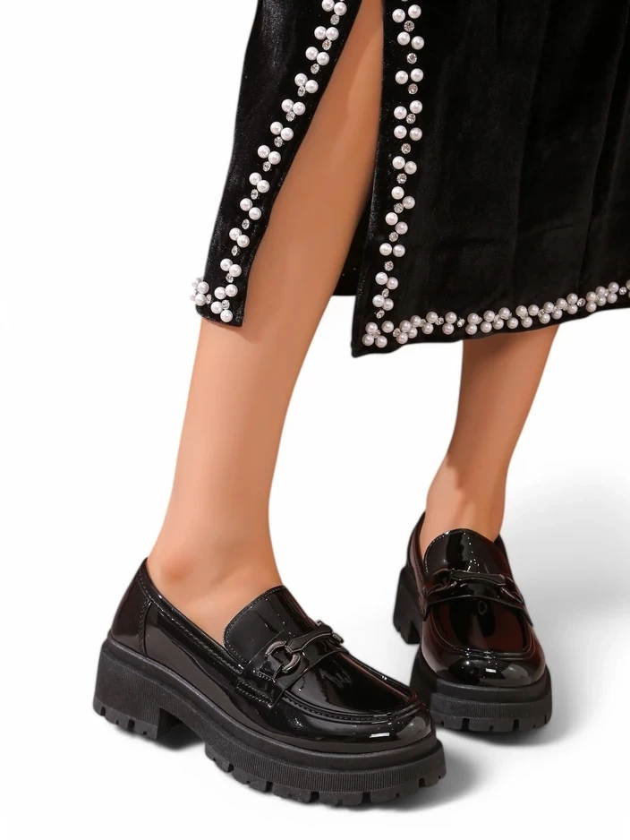 Resti Ladies&#039; patent moccasins Berieta