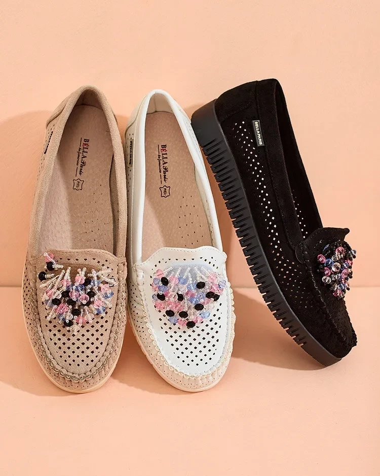 Resti Women's beaded openwork moccasins Namis
