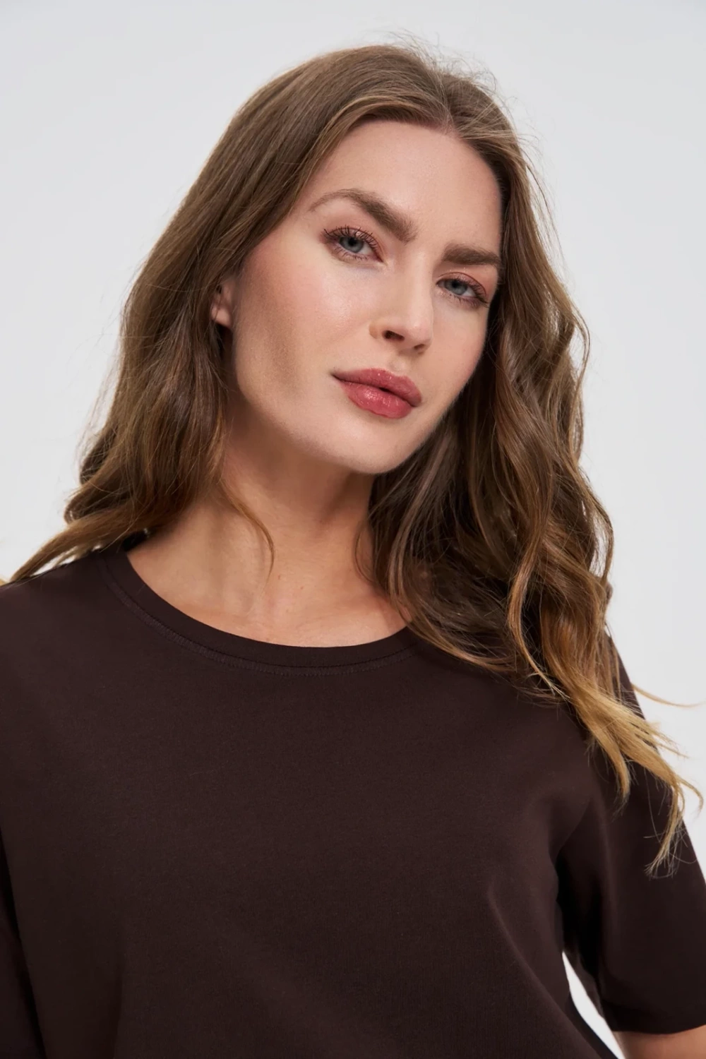 Marisse Plain Brown T-Shirt