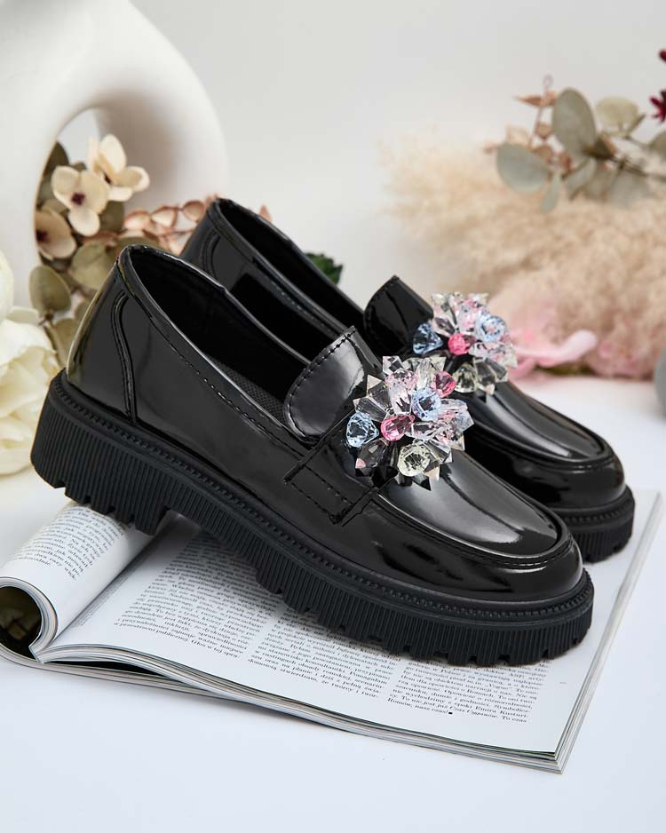Resti Women&#039;s moccasins with colorful beads Karonia