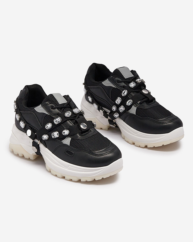 Resti Black women&#039;s sneakers with a thick sole Natsumi - Footwear