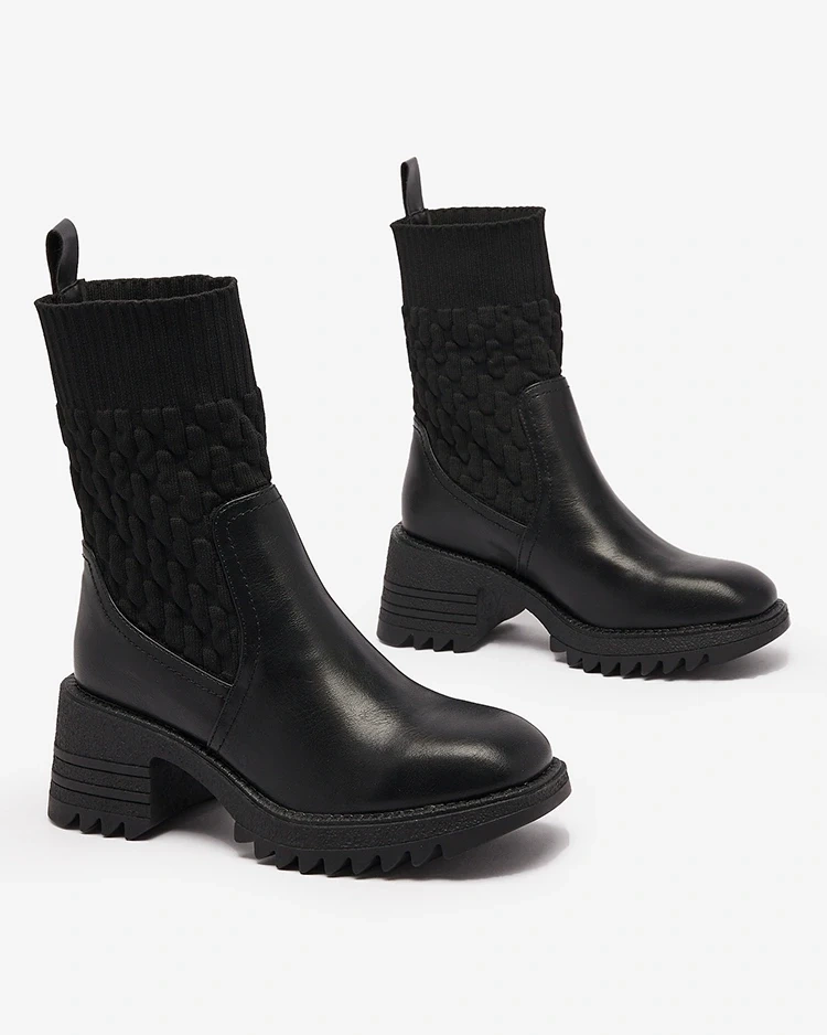 Resti Black women&#039;s Acigog flat heeled boots