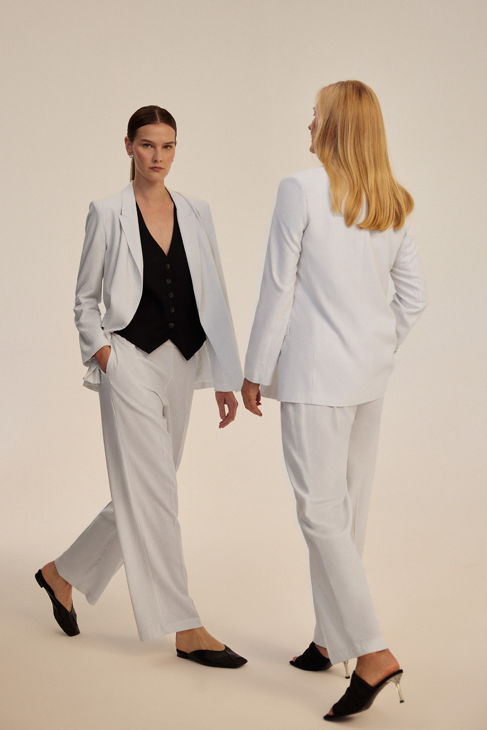 Marisse Women's Trousers L-Sp-4638 White