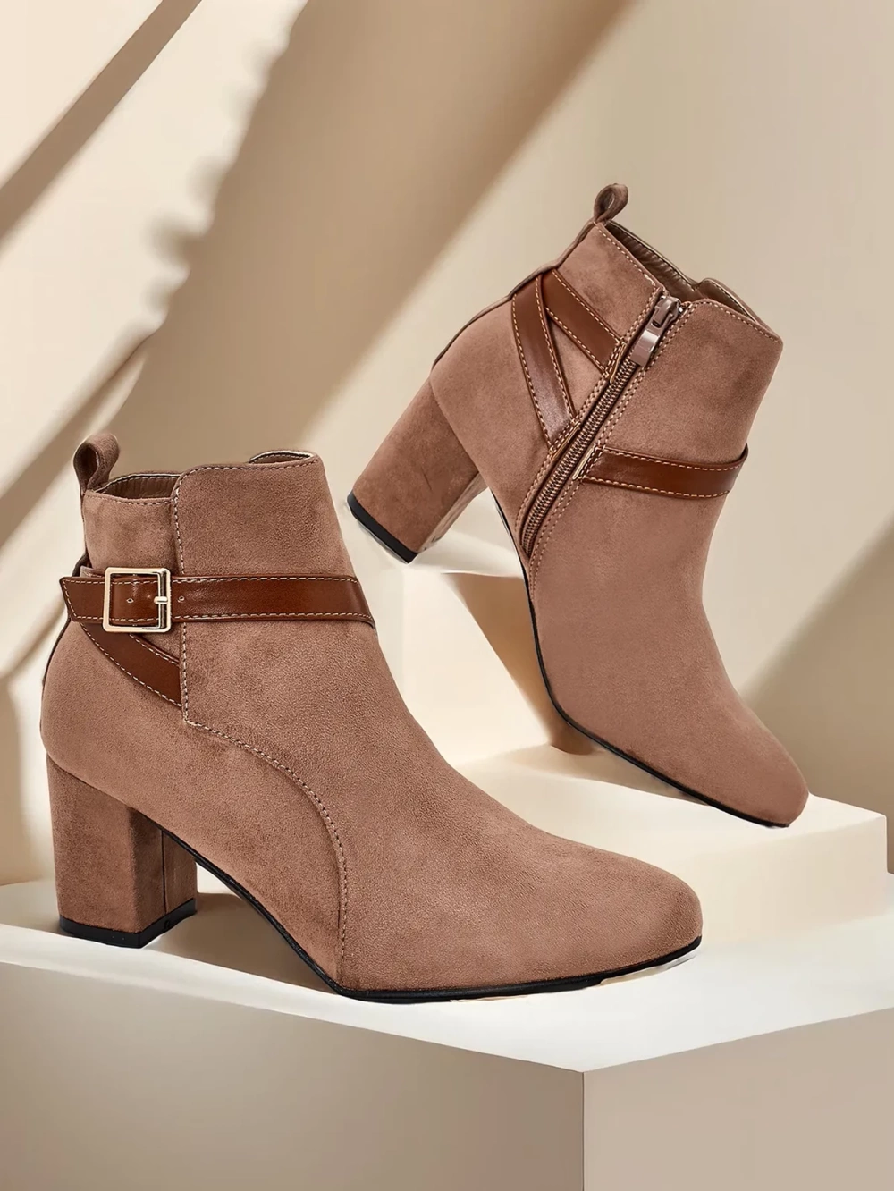 Resti Women's chunky heel ankle boots Eloron