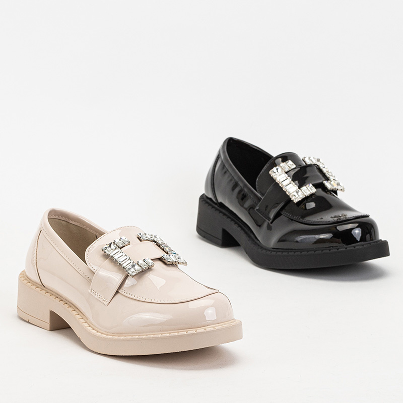 Resti Beige women's shoes with Larri crystals - Footwear