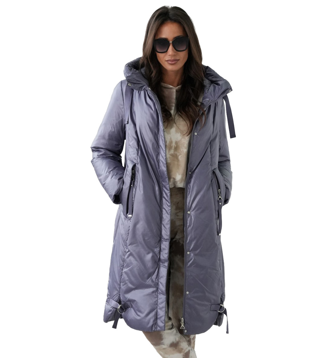Pri Long elegant women's winter coat insulated delicate sheen REGINA