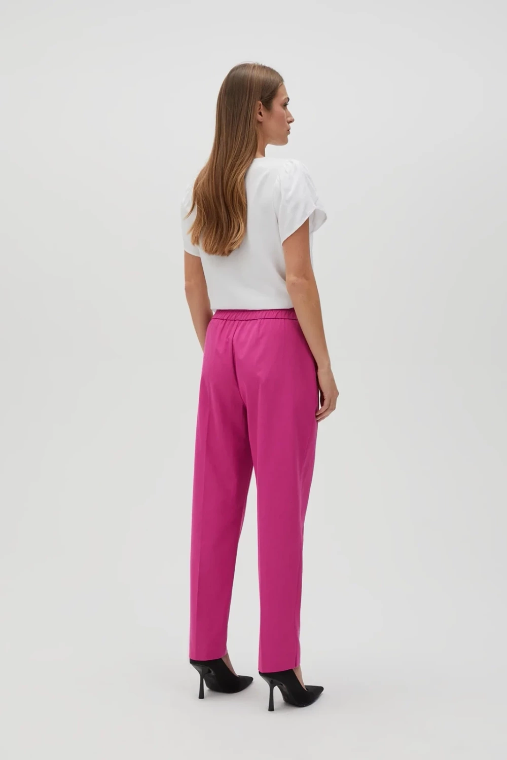 Marisse Women's Trousers L-Sp-4604 Fuchsia