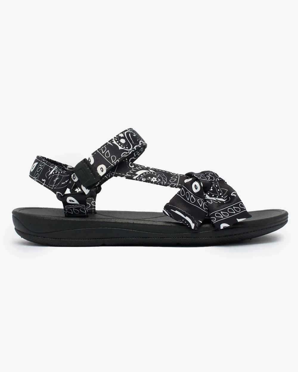 Resti Black women's sandals with bow Oyall