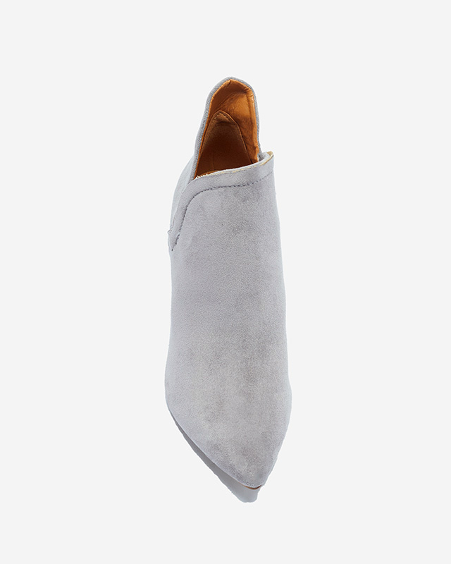 Resti Gray ankle boots with cut from Alania - Footwear