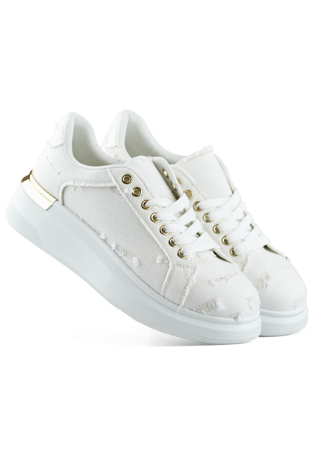 primohurt Buty sportowe damskie fashion modne beżowe sportowe buty na wiosnę