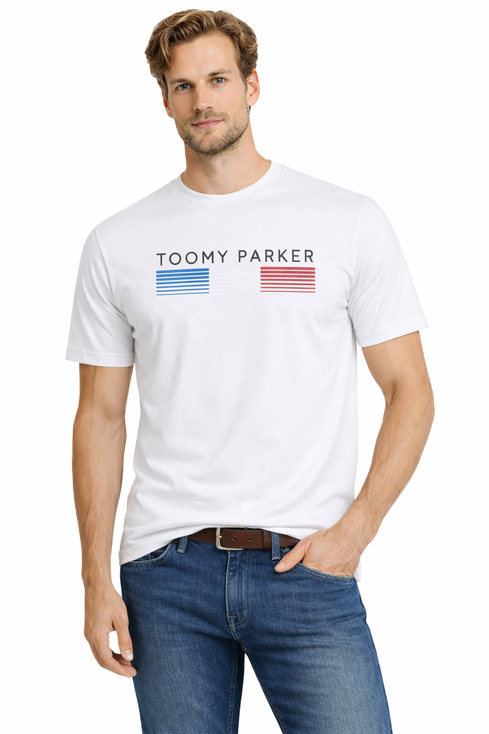 Мъжки пуловер - 3005 бял