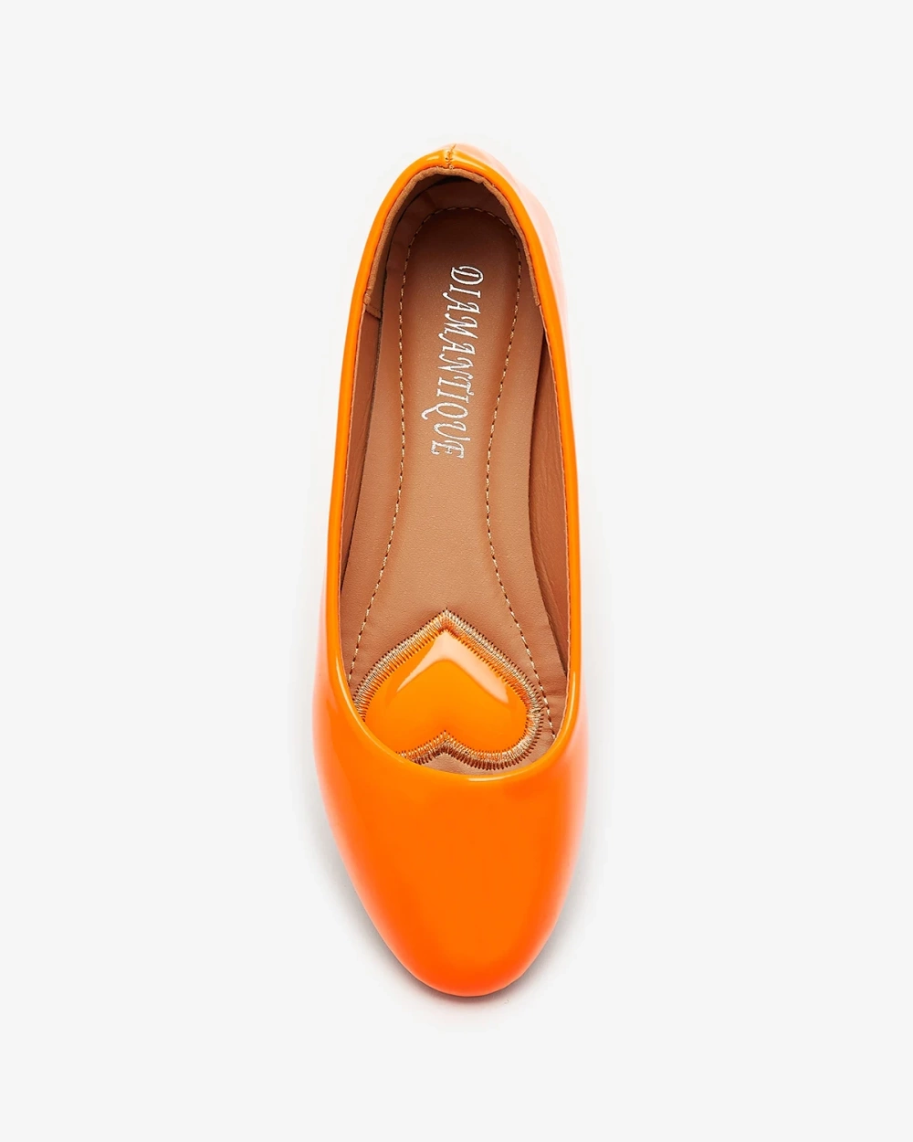 Resti Neon orange women&#039;s lacquered ballerinas Fama - Footwear