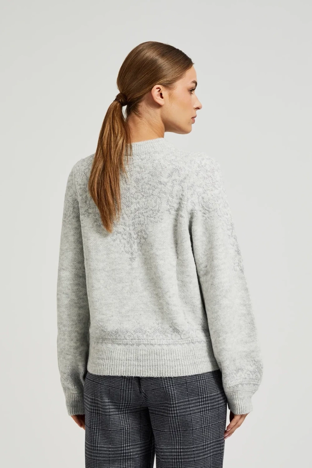 Marisse Women&#039;s Sweater Z-Sw-4551 Grey Mel