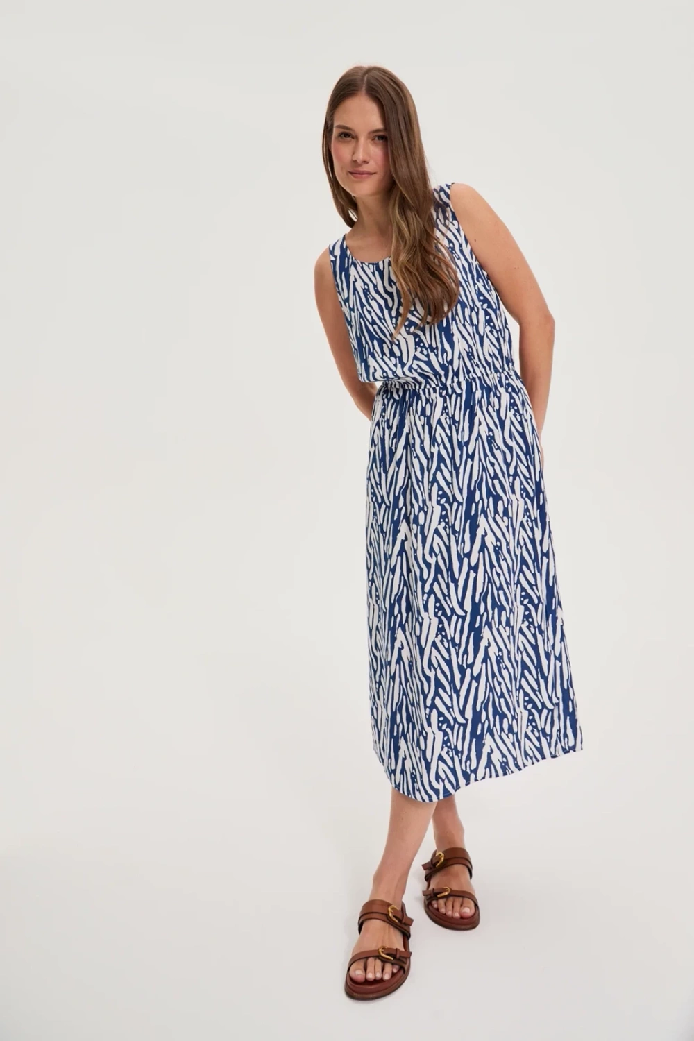 Marisse Blue Viscose Dress