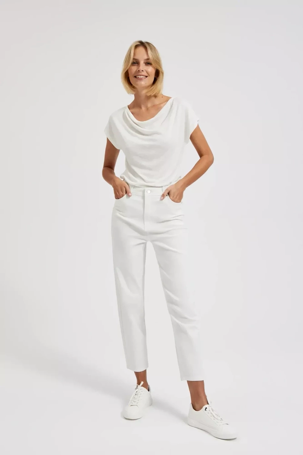 Marisse Women&#039;s Jeans L-Je-4300 Off White