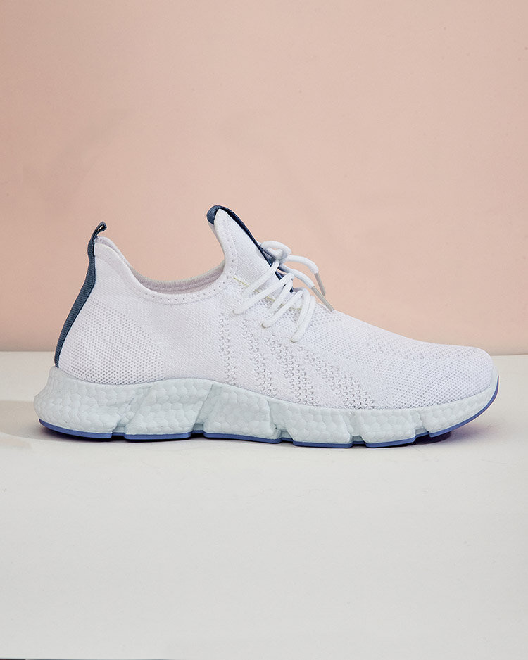 Resti White and blue Baym women&#039;s sports shoes - Footwear