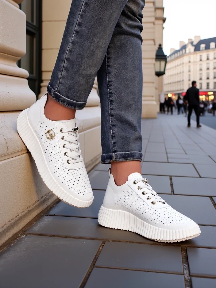 Resti Women's perforated sporty sneakers Jovenes