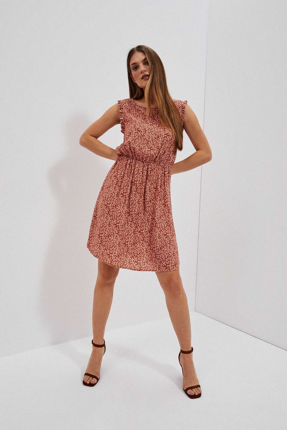 Marisse Women&#039;s Dress L-Su-4041 Brown